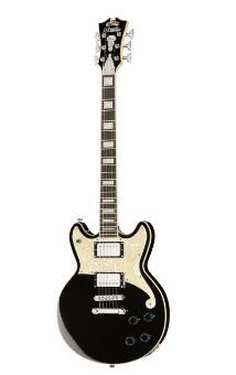 Dangelico Premier Brighton Black Flake E-Gitarre